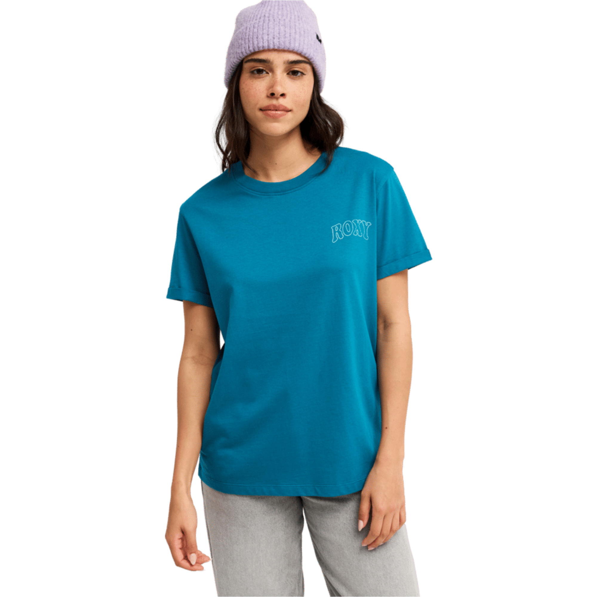 2026 Roxy Frauen Ozeanreguläres Fb T-Shirt ERJZT06145 - Corsair